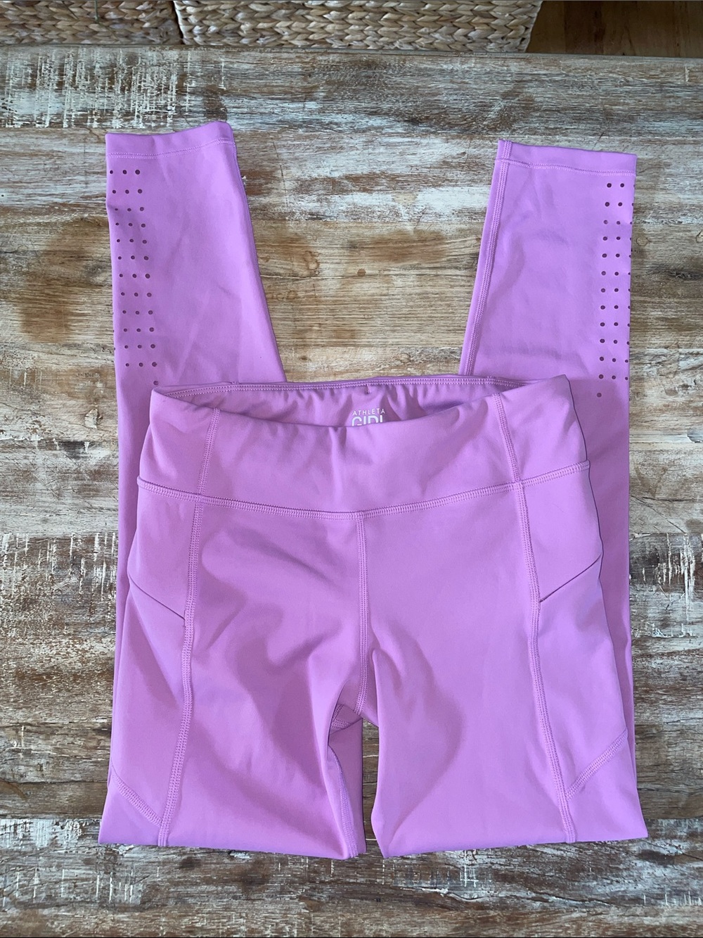 Athleta Girl Lavender Pink Kids Performance Leggings